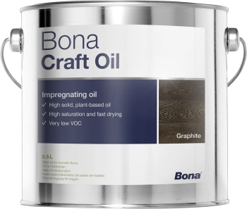 Bona Craft Oil 2.5 L Neutralny 1-komponentowy olej naturalny zmodyfikowany pod kątem doskonałej impregnacji i trwałej ochrony podłóg drewnianych