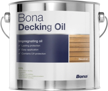 Bona Decking Oil 2.5 L Mahoń Olej zapewniający doskonałą impregnację i trwałe zabezpieczenie zewnętrznych powierzchni drewnianych