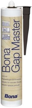 Bona Gap Master 310 ml Czarny Akrylowa masa do uszczelniania szczelin w miejscu łączenia z listwami przyściennymi i progami