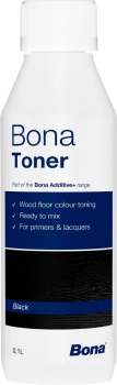 Bona Toner 100 ml Black [Additive] Zyskaj większą swobodę projektową oraz łatwiejszą aplikację dzięki Bona Toner, który pozwala podkreślić i spersonalizować wygląd podłóg drewnianych