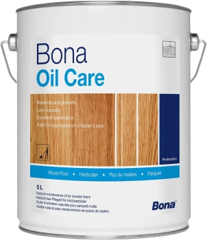 Bona Oil Care W 5 L Neutralny Olej pielęgnacyjny do zabezpieczania i odnawiania olejowanych podłóg drewnianych