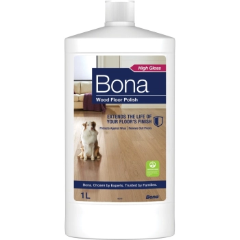 Pasta Bona do podłóg drewnianych, wysoki połysk Bona Wood Floor Polish Gloss przywraca podłogom drewnianym wysoki połysk, jednocześnie zapewniając ciągłą ochronę przed zużyciem