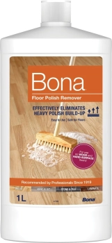 Bona Polish Remover 1 L Bona Floor Polish Remover usuwa nagromadzone warstwy pasty polerskiej i innych produktów pielęgnacyjnych