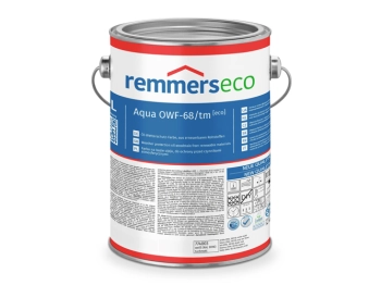 REMMERS Aqua OWF-68/tm-Öl-Wetterschutz-Farbe [eco] biały (RAL 9016) - 20 l - Głęboko matowa nawierzchniowa farba o działaniu izolującym garbniki na bazie surowców odnawialnych do drewna stosowanego we wnętrzach i na zewnątrz