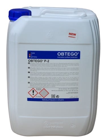 OBTEGO P-2 (20l) Zagęszczacz betonu i utwardzacz powierzchniowy (krzemian litu). Krzemian z wysoką zawartością składnika aktywnego do utwardzania powierzchni posadzek betonowych (wiązanie pyłu).