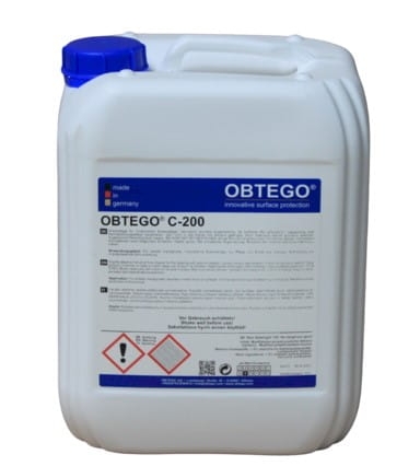 OBTEGO C-200 (10l) Środek do pielęgnacji podłóg o formule do stosowania na zabezpieczonych powierzchniach OBTEGO serii R. Odnawia połysk i odświeża działanie ochrony przed plamami w używanych miejscach.
