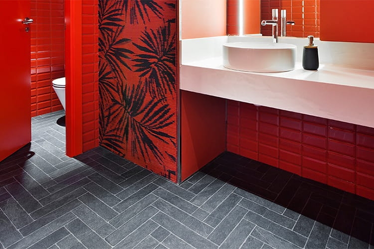 Faus S180130 Stone Effects Negro  Herringbone (Panel)