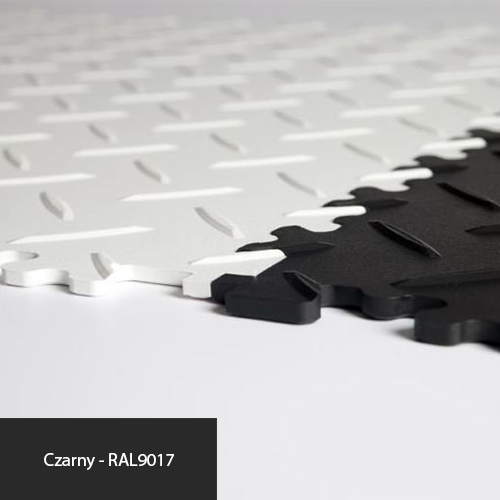 R-TILE Chequer Plate Czarny RAL 9017 4  mm