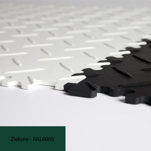 R-TILE Chequer Plate Zielony RAL 6005 4  mm