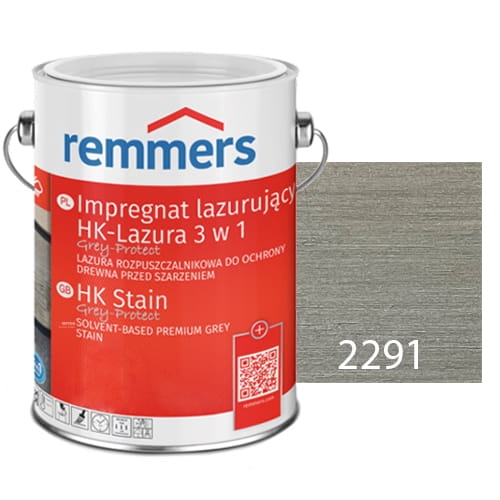 Remmers Impregnat Lazurujący Hk-Lazura  3W1 Grey Protect Platynowy 5l