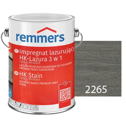 Remmers Impregnat Lazurujący Hk-Lazura  3W1 Grey Protect Grafitowy 2.5l