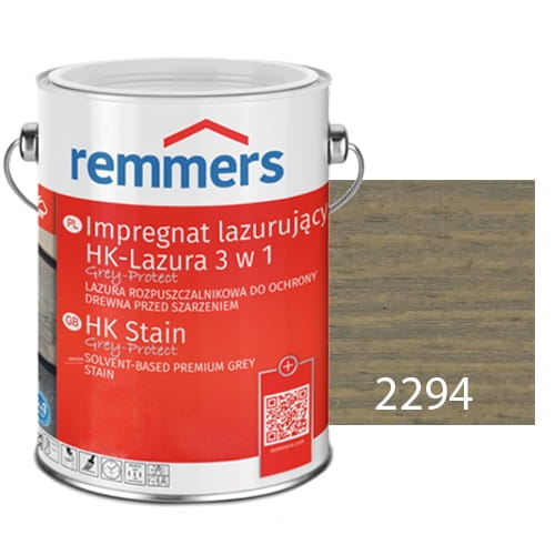 Remmers Impregnat Lazurujący Hk-Lazura  3W1 Grey Protect Szary Wodny 0.75l