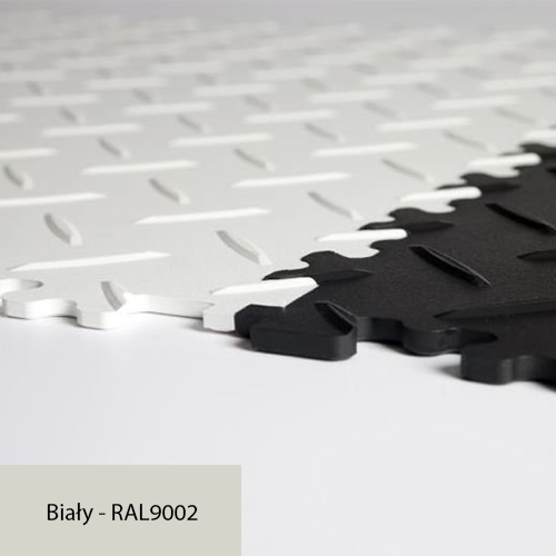 R-TILE Chequer Plate Biały RAL 9002 4 mm