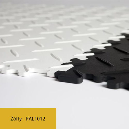 R-TILE Chequer Plate Żółty RAL 1012 4 mm