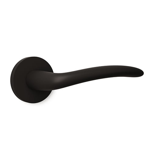 Enger Klamka Aprile AMBROSIA Rozeta R  Slim 7 mm BK - czarny matowy
