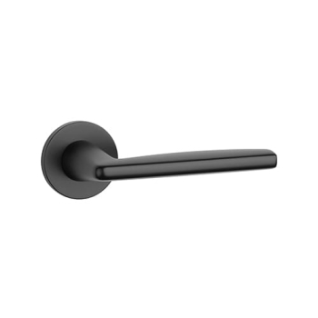 Enger Klamka Aprile LUNA  Rozeta R Slim 7 mm BLACK - czarny matowy