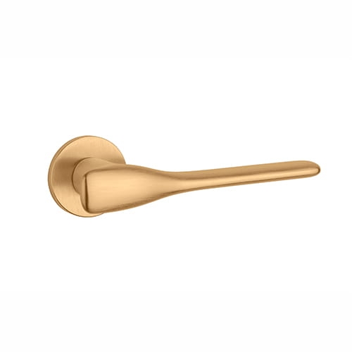 Enger Klamka Aprile ORCHIDE Rozeta R  Slim 7 mm KG - złoty matowy