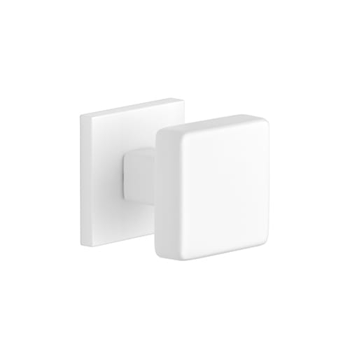Enger Gałka dwustronna Aprile MORA Q  Slim 7 mm WHITE - biały matowy stało / stała