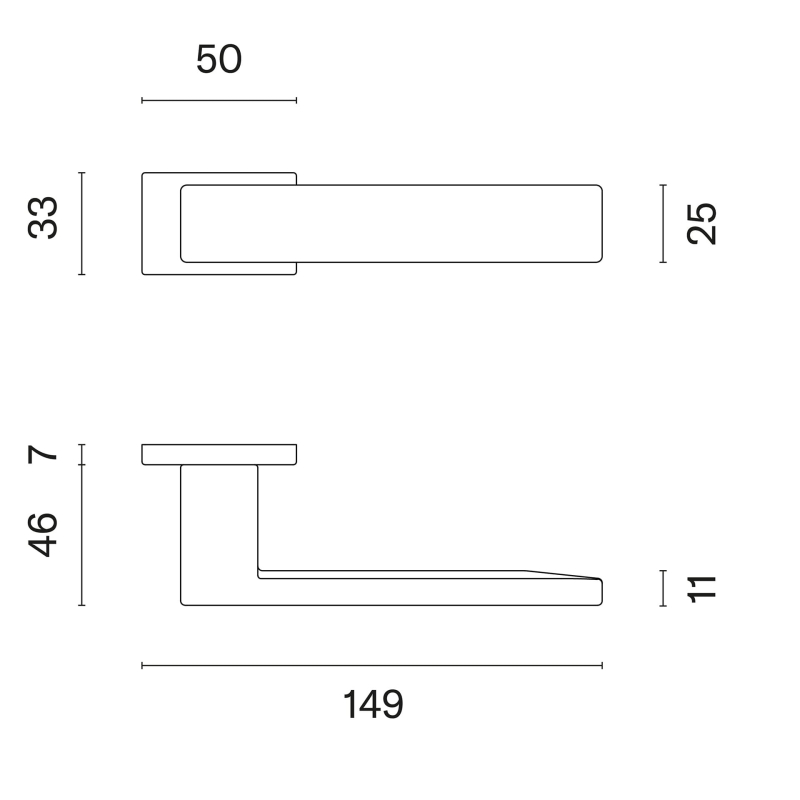 Enger Klamka Aprile PINA Rozeta RT Slim  7 mm KG - złoty matowy