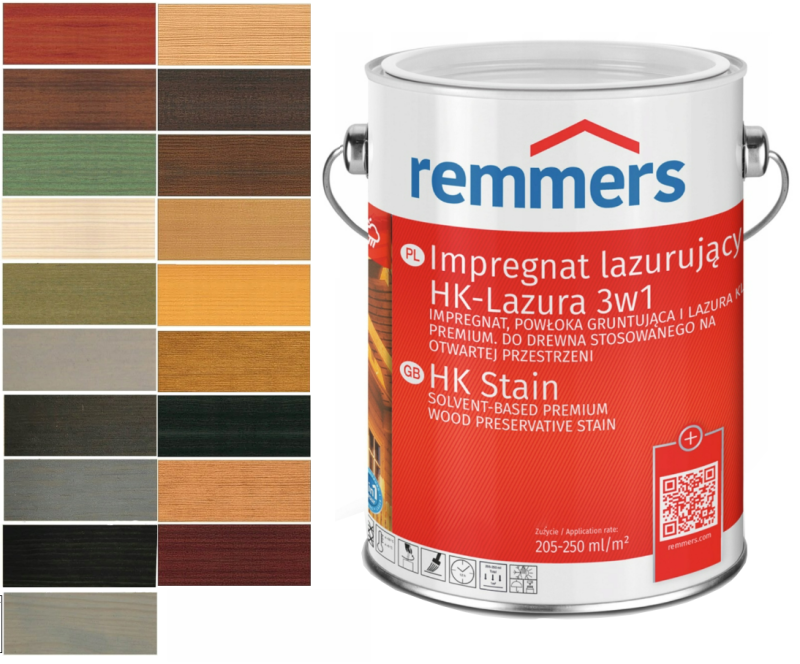 Remmers Impregnat HK Lazura 3w1 20 KOLOR