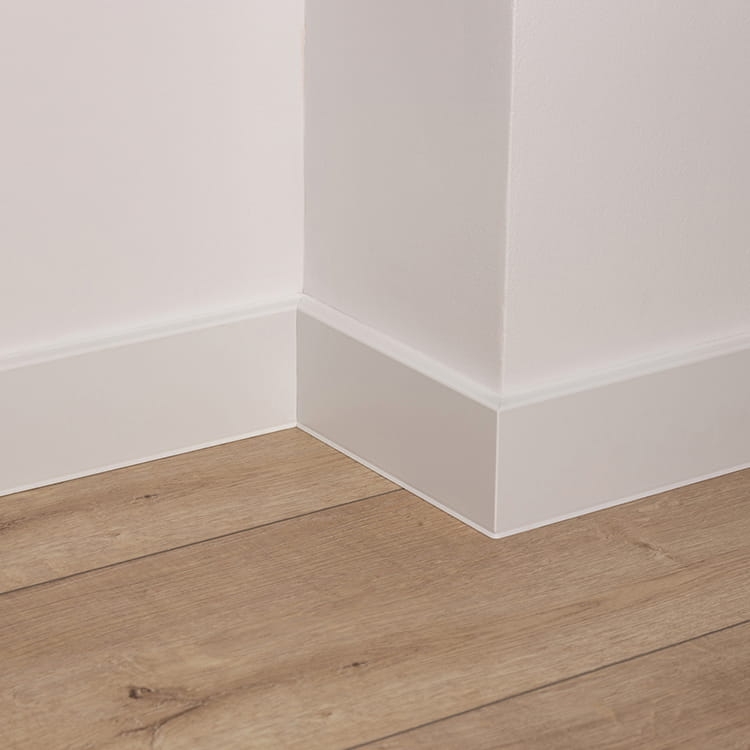 Listwa przypodłogowa Doellken Cubu Flex Life 80 Śnieżno-Biały RAL9003