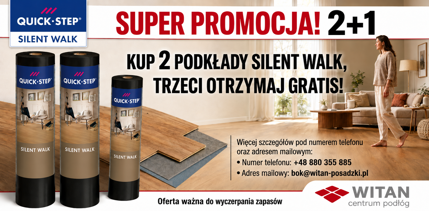 Promocja QuickStep Silent Walk
